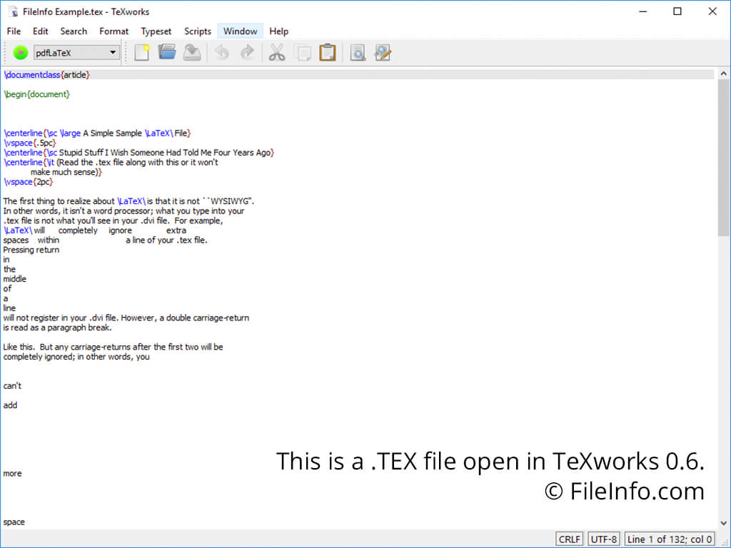 exe file texworks